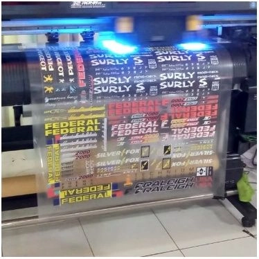 Cetak Stiker Premium RDS TRANSPARAN SUPER CLEAR Tinta UV & Tinta Putih