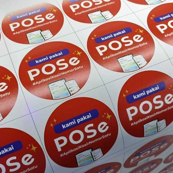 Cetak Stiker Label Roll Sintetis Yupo UV A3