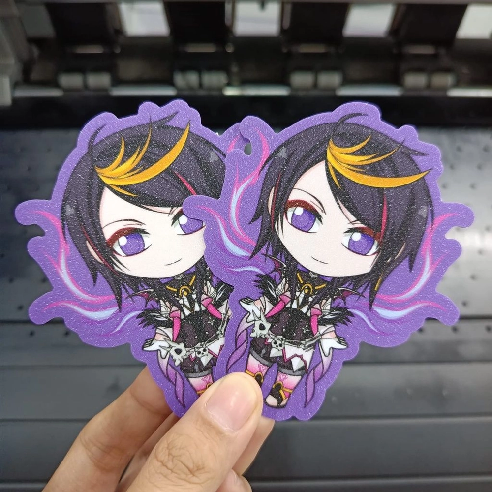 Cetak Stiker Vinyl Premium Maxdecal Diecut 1/2 Meter  2 Lembar A2 (45x60cm) Laminasi Super Gloss Doff Glitter Tinta Eco Epson S80 10 Warna