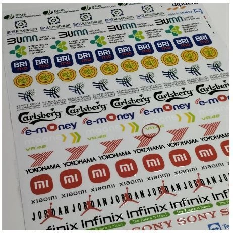 Print DTF UV / Decal Kering / Stiker Sablon 58x50 Custom